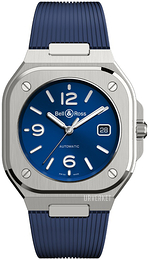 Bell & Ross Br 05 Blå/Gummi BR05A-BLU-ST/SRB