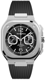 Bell & Ross BR 05 Chrono Sort/Gummi Ø42 mm BR05C-BLC-ST/SRB