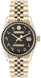 Philipp Plein Street Couture Sort/Gulltonet stål Ø34 mm PWYAA0923