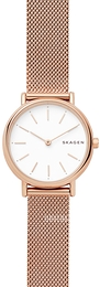Skagen Signatur Hvit/Rose-gulltonet stål Ø30 mm SKW2694